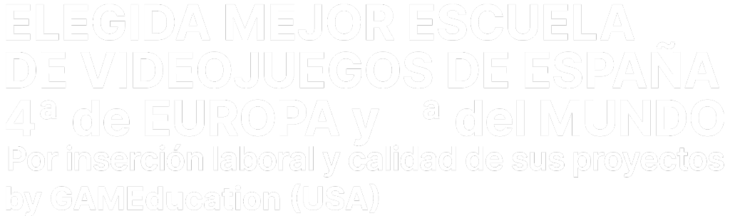 ESAT . Elegida mejor Escuela de desarrollo de Videojuegos de España por GamEducation